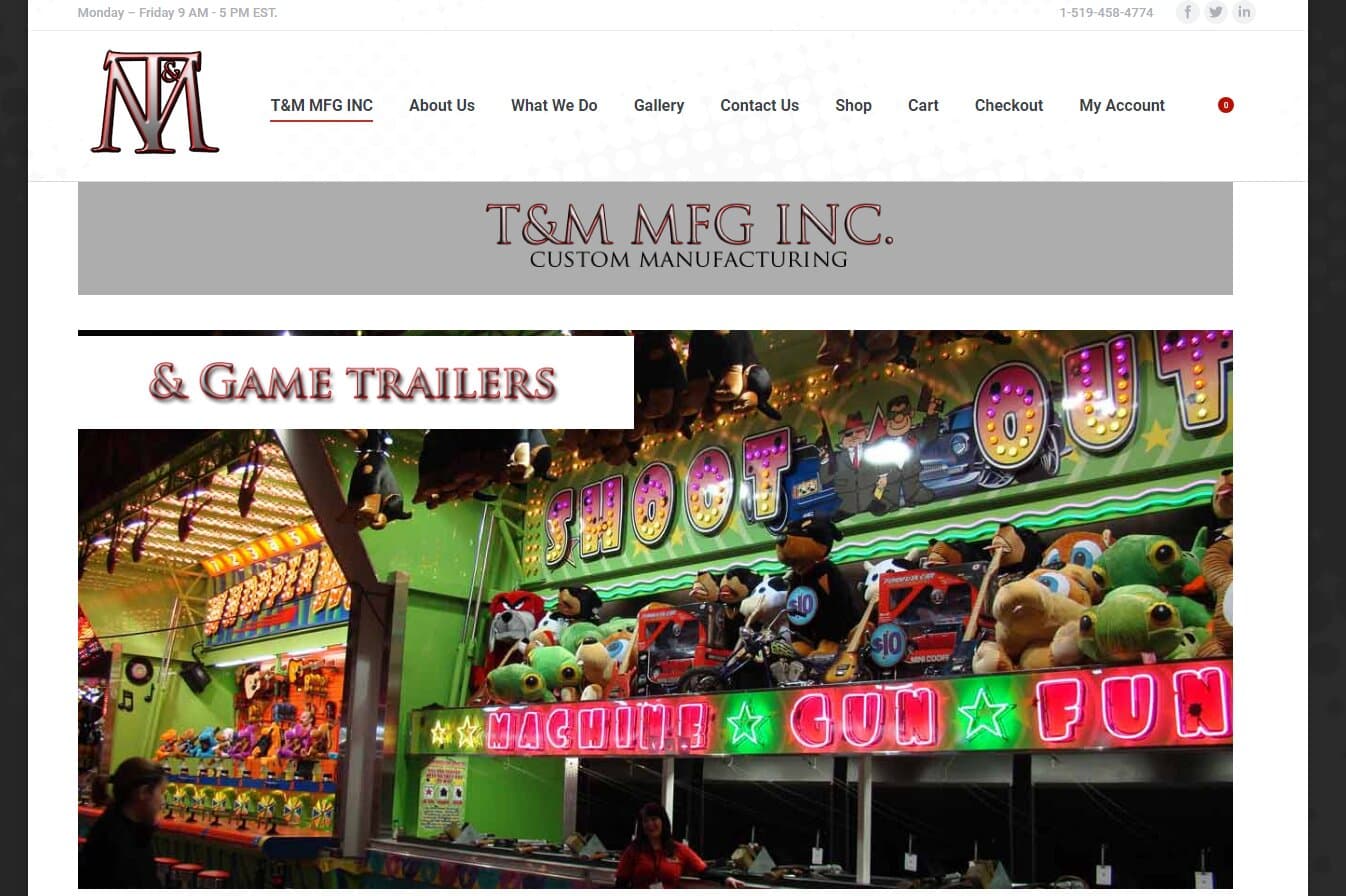 Manufacturing Website
